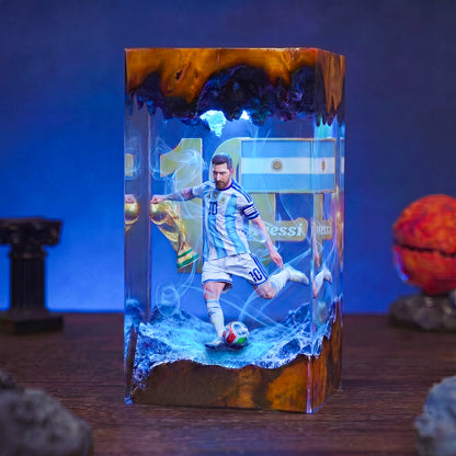 The Best Football Player Resin Lamp