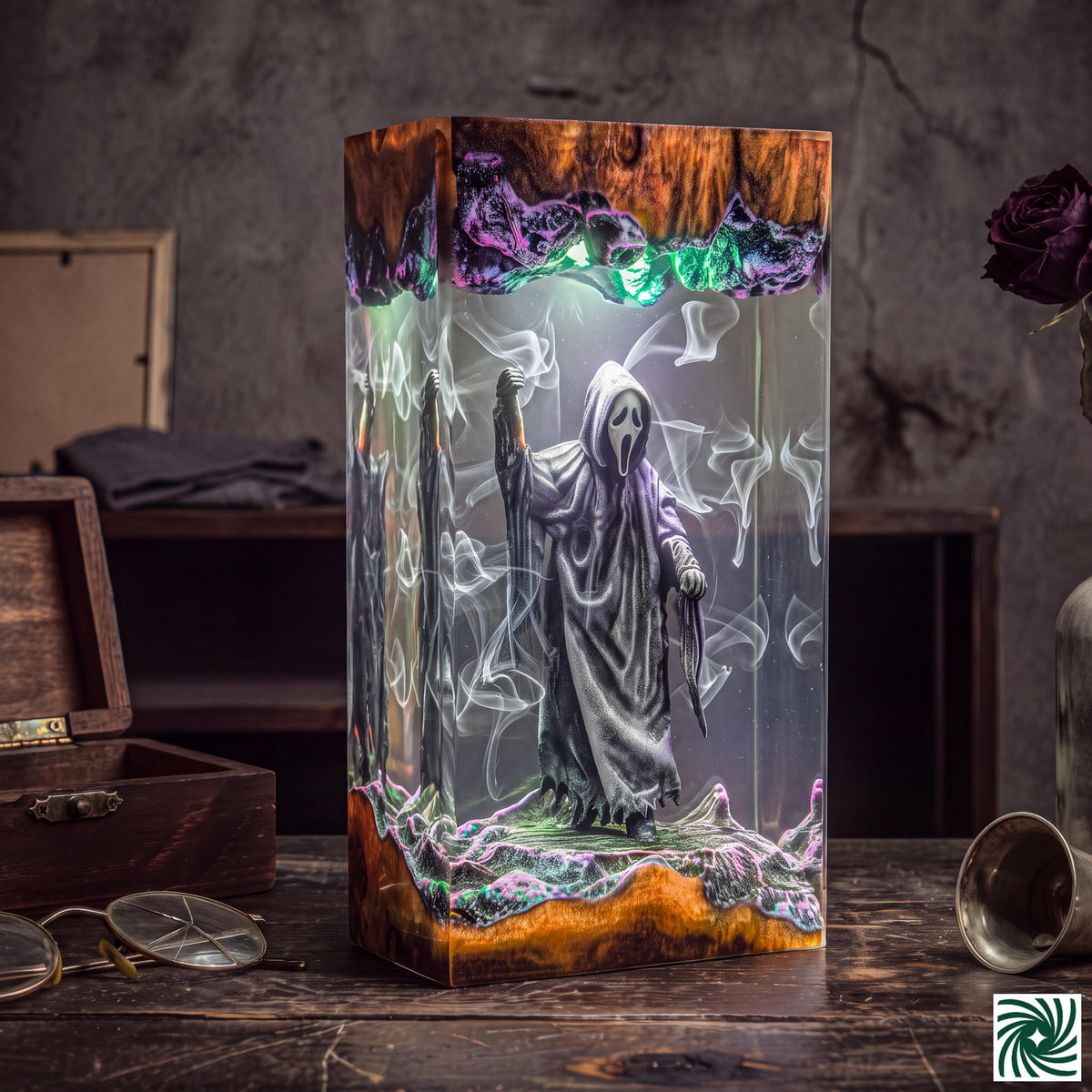 The Scream Resin Lamp