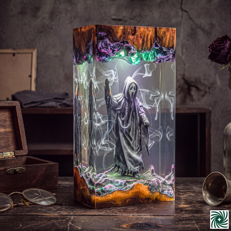 The Scream Resin Lamp