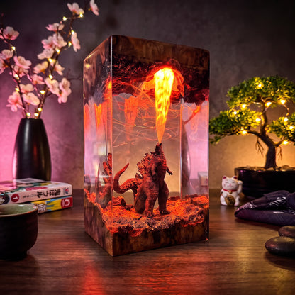 Godzilla 3 Resin Lamp
