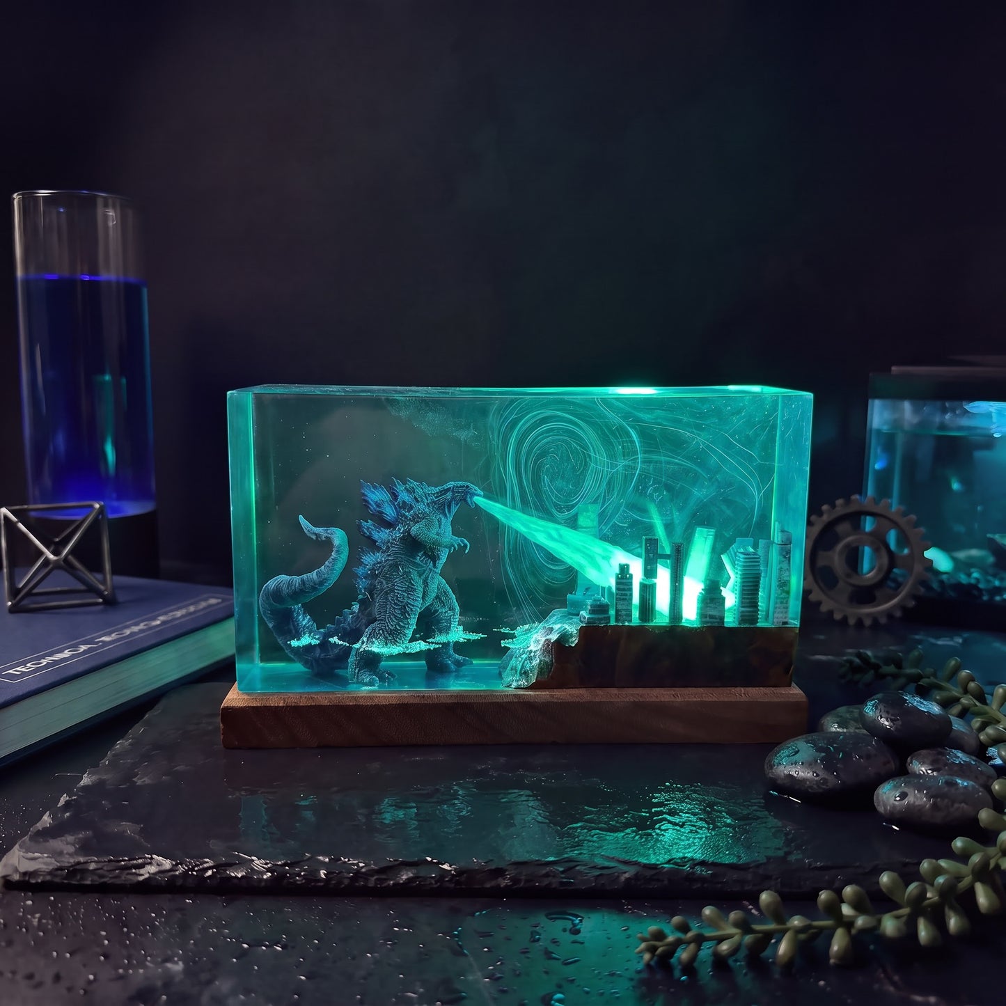Godzilla Resin Lamp