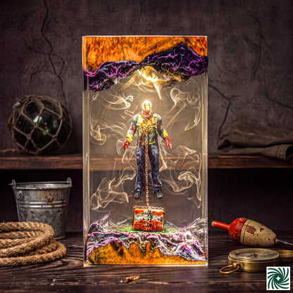 Halloween Resin Lamp