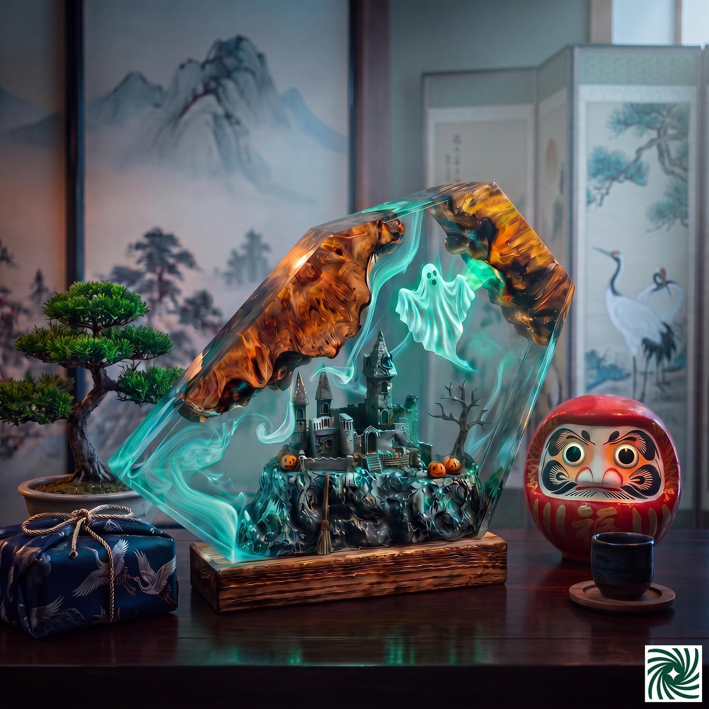 Halloween Resin Lamp