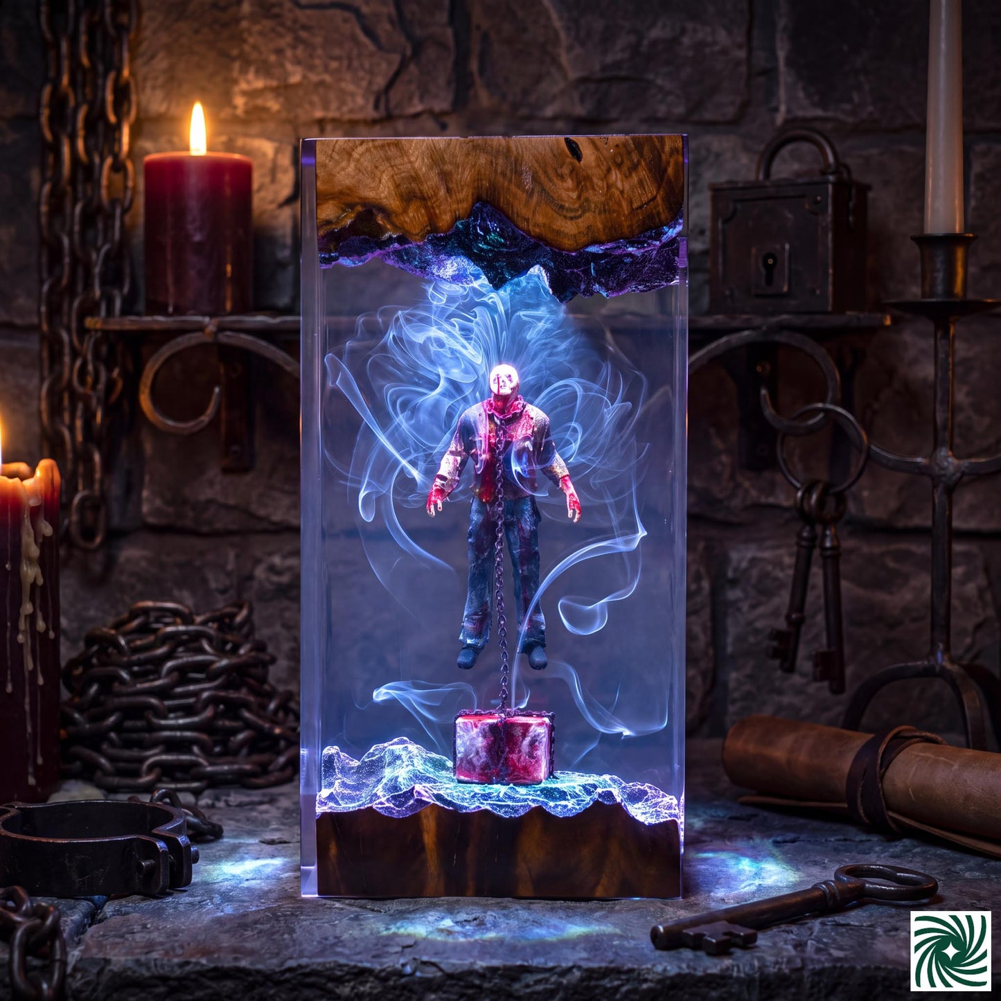 Halloween Resin Lamp