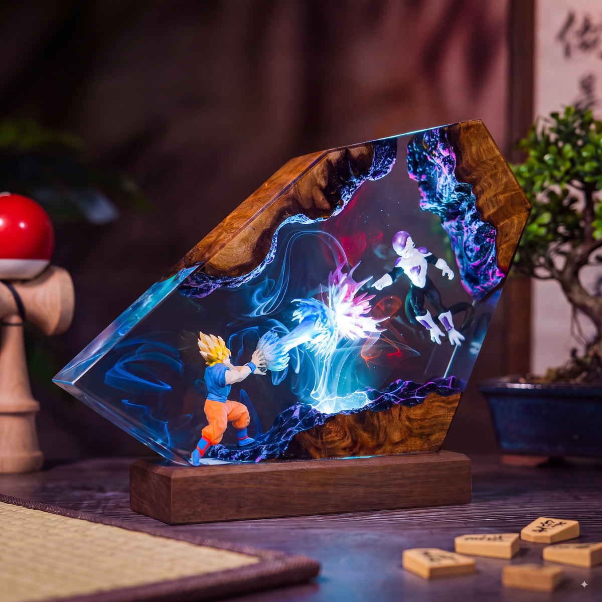 Goku vs Frieza Resin Lamp
