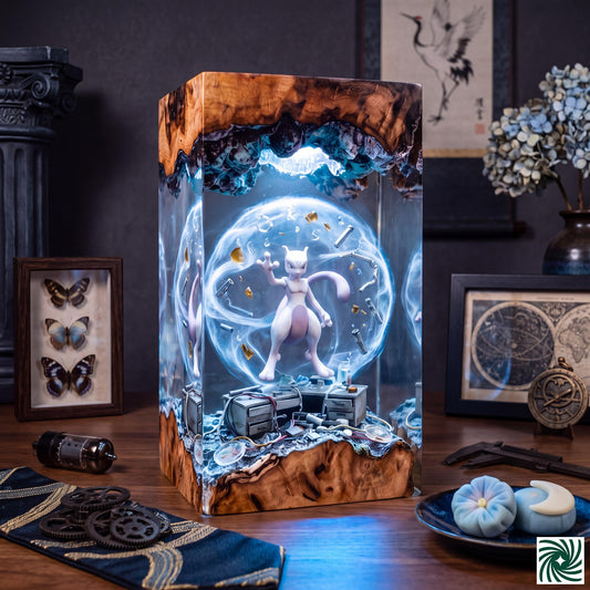 Mewtwo Resin Lamp