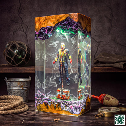 Jason Voorhees Underwater Resin Lamp