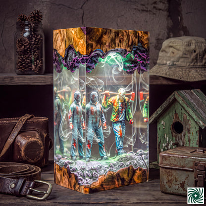 Michael Myers & Jason Voorhees Resin Lamp