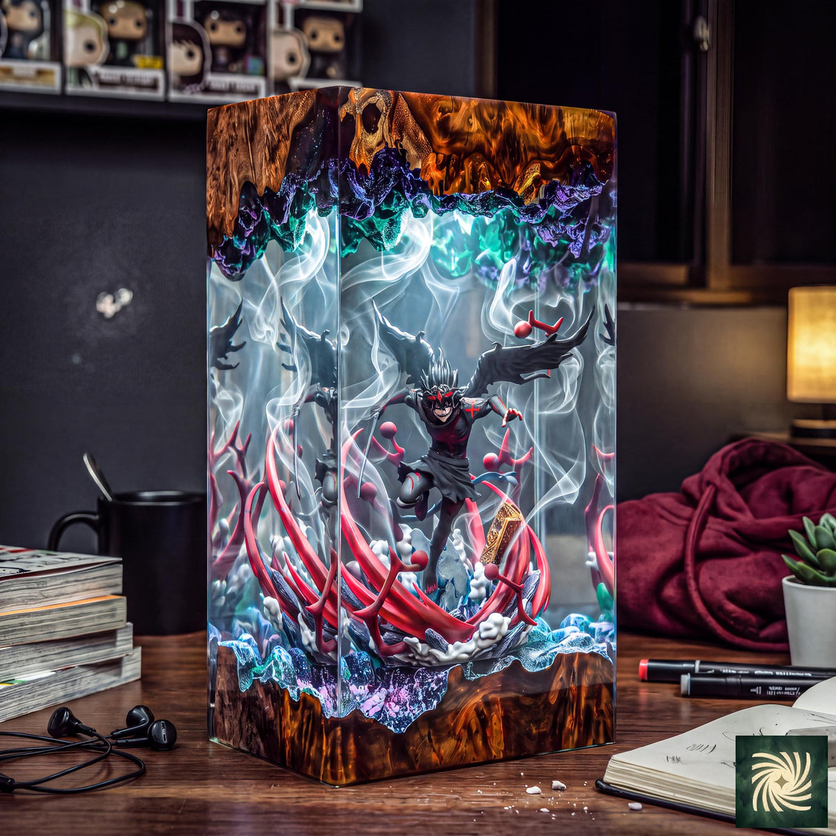 Asta Black Clover Resin Lamp