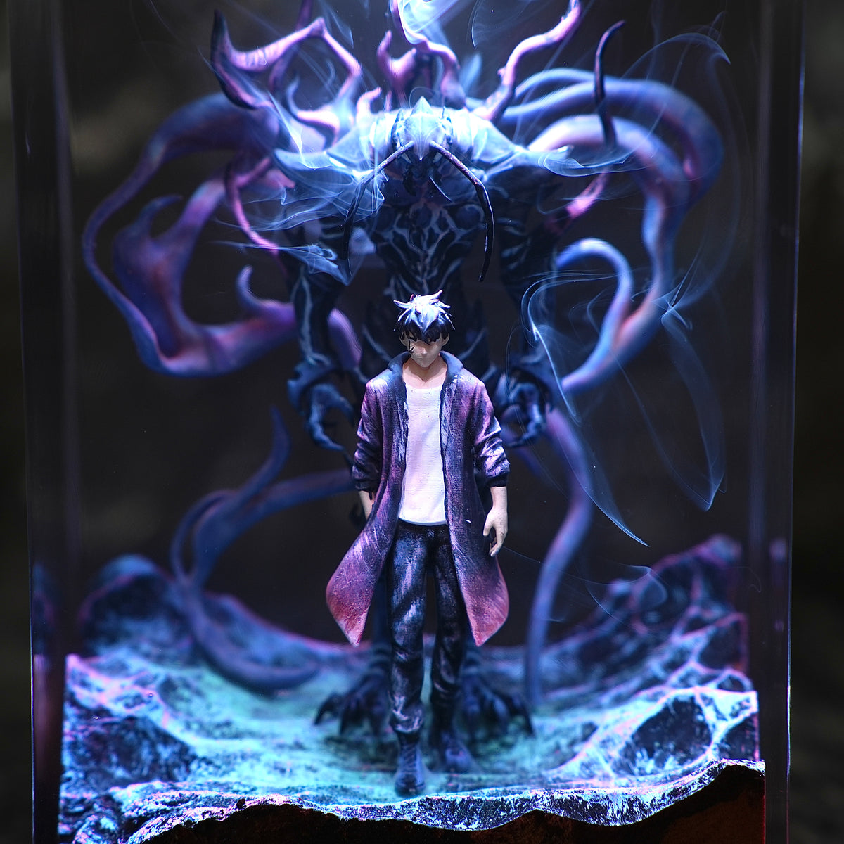 Sung Jin-woo & Beru Solo Leveling Resin lamp