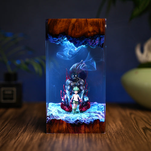 Rock-Paper-Scissors: Ancient Power Resin Lamp