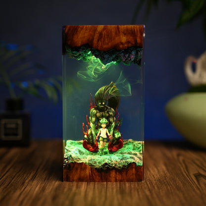 Rock-Paper-Scissors: Ancient Power Resin Lamp
