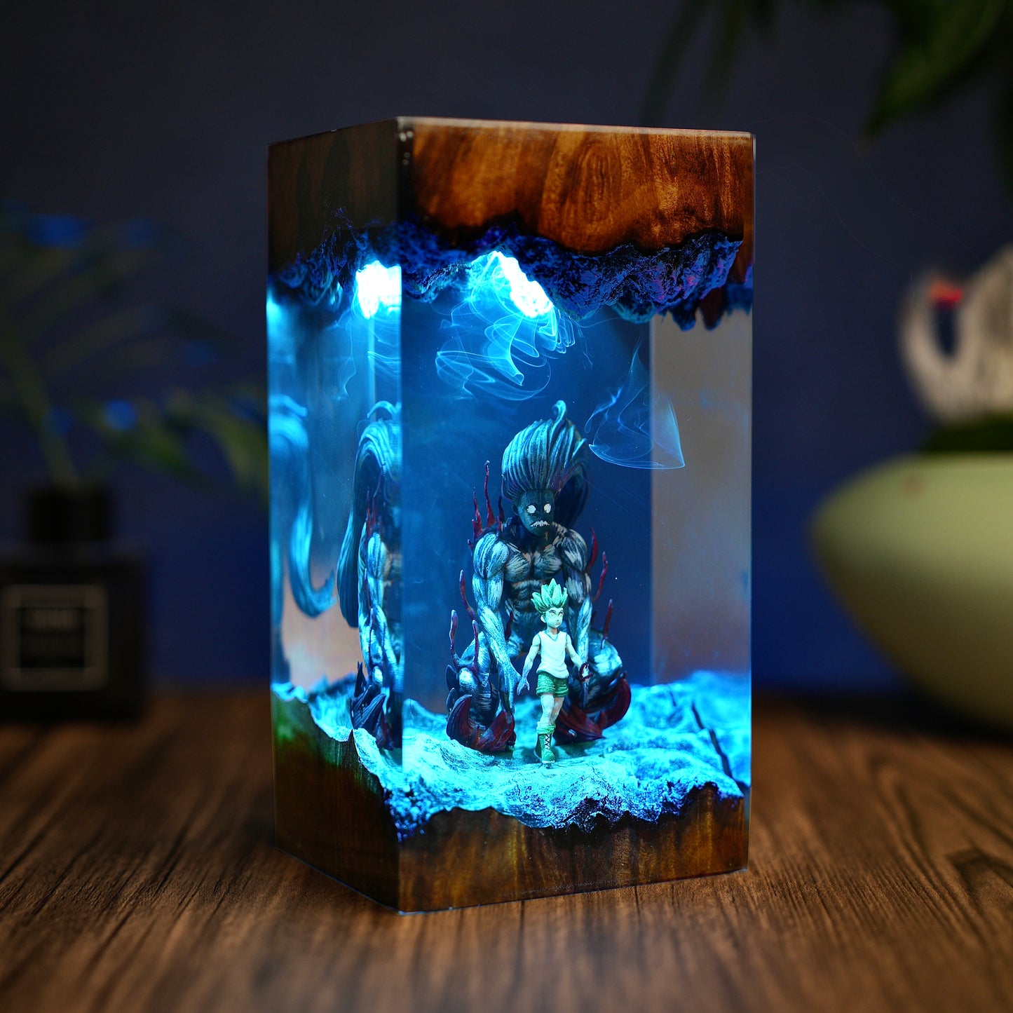 Rock-Paper-Scissors: Ancient Power Resin Lamp