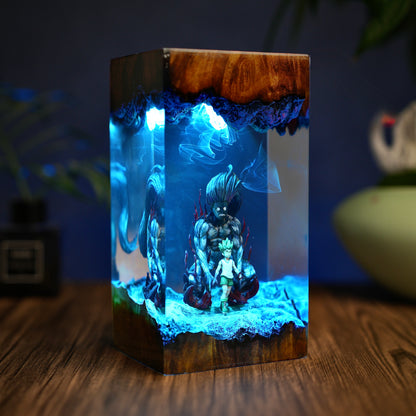 Rock-Paper-Scissors: Ancient Power Resin Lamp