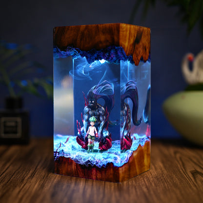 Rock-Paper-Scissors: Ancient Power Resin Lamp