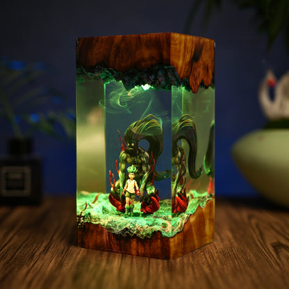Rock-Paper-Scissors: Ancient Power Resin Lamp