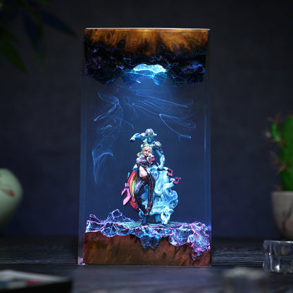 The Stone Prison: String of Freedom Resin Lamp