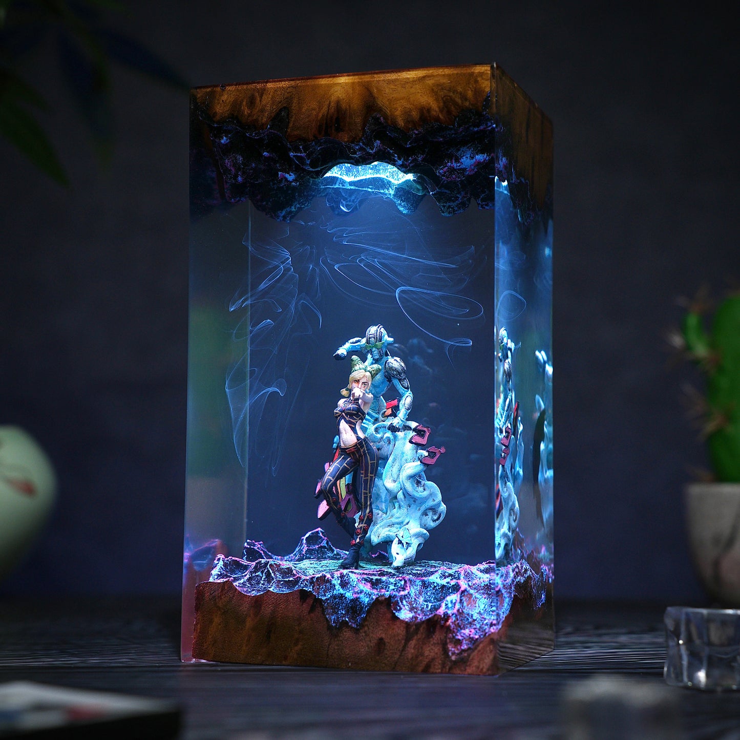 The Stone Prison: String of Freedom Resin Lamp