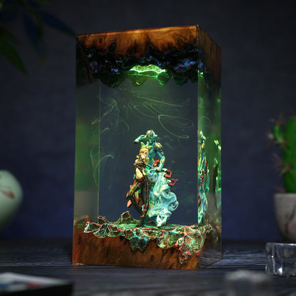 The Stone Prison: String of Freedom Resin Lamp