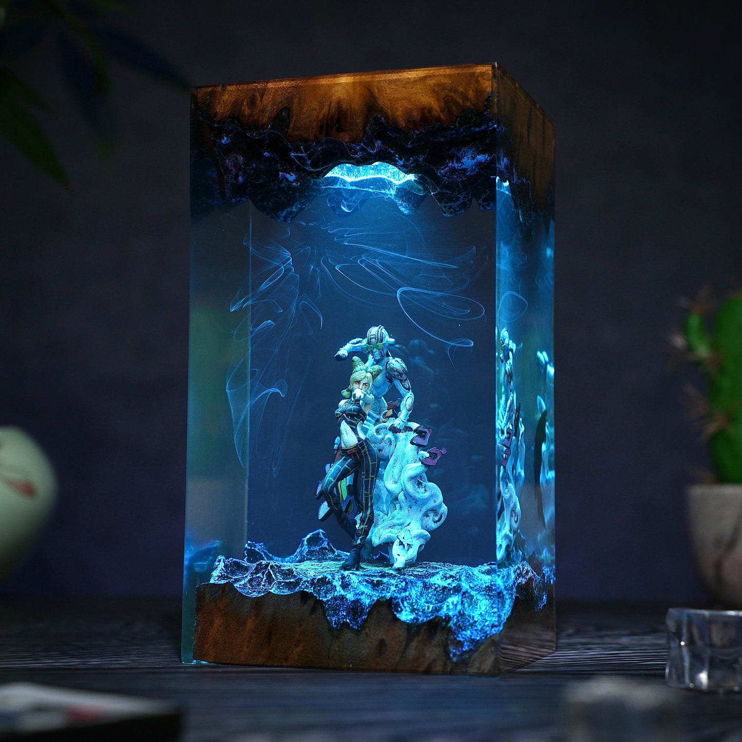 The Stone Prison: String of Freedom Resin Lamp