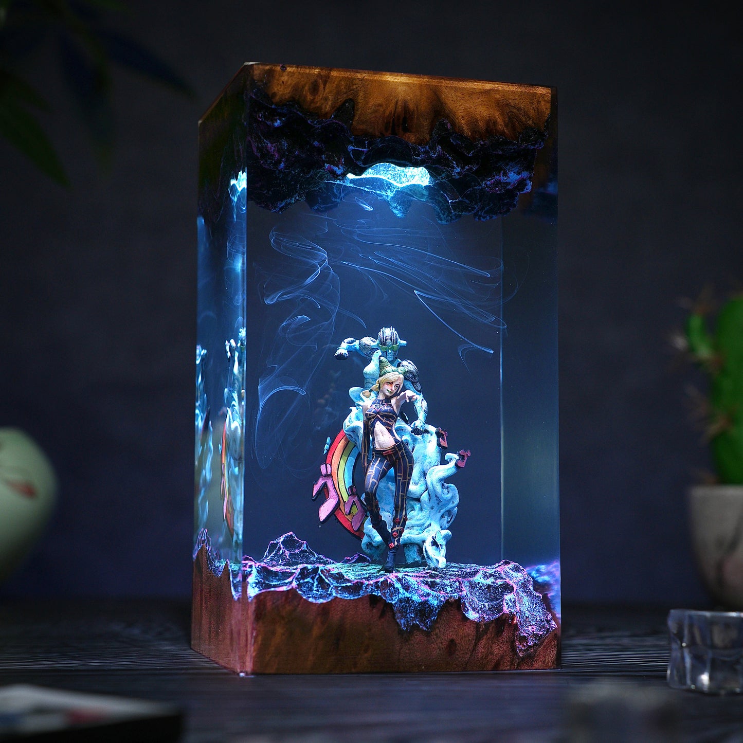 The Stone Prison: String of Freedom Resin Lamp