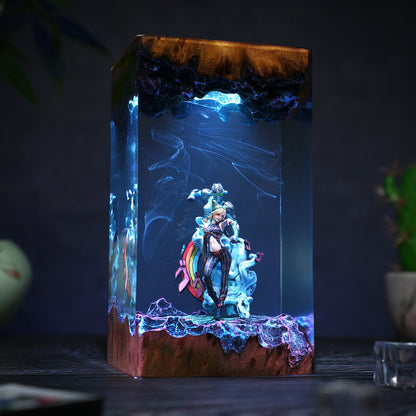 The Stone Prison: String of Freedom Resin Lamp