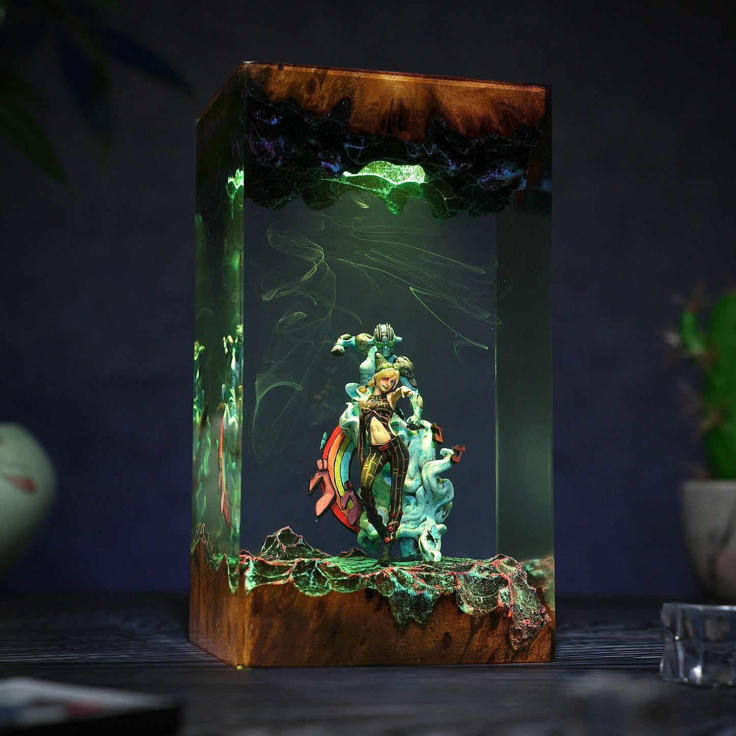 The Stone Prison: String of Freedom Resin Lamp