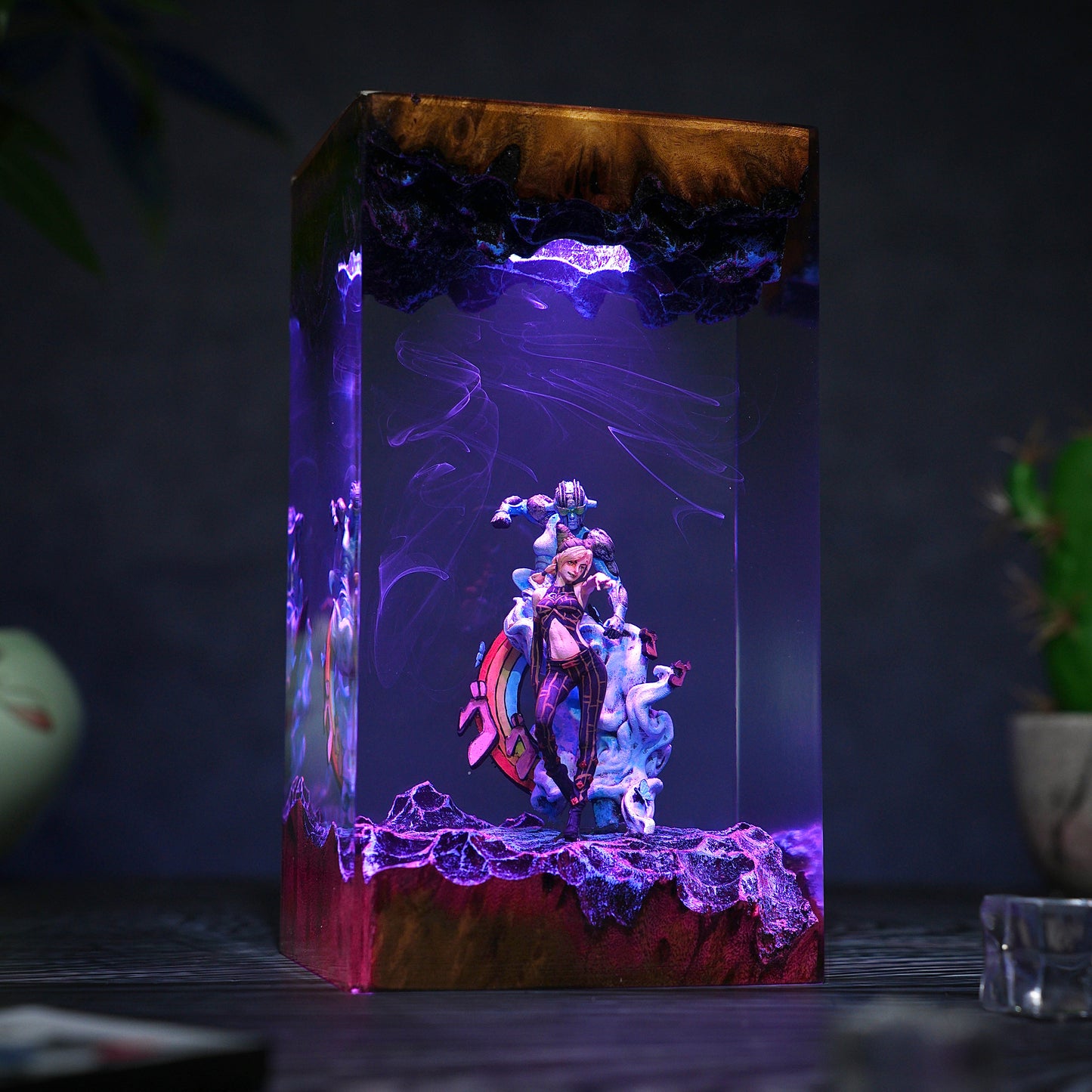 The Stone Prison: String of Freedom Resin Lamp