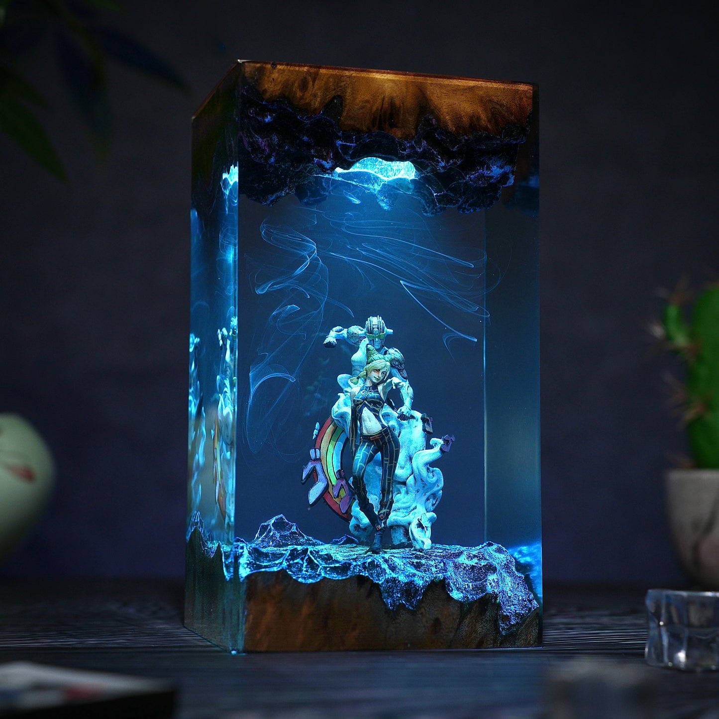 The Stone Prison: String of Freedom Resin Lamp