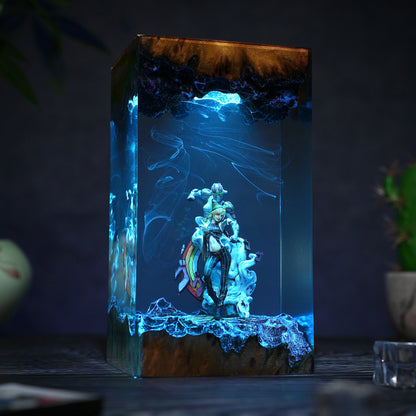 The Stone Prison: String of Freedom Resin Lamp