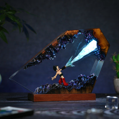 The Atomic Boy: Future Guardian Resin Lamp