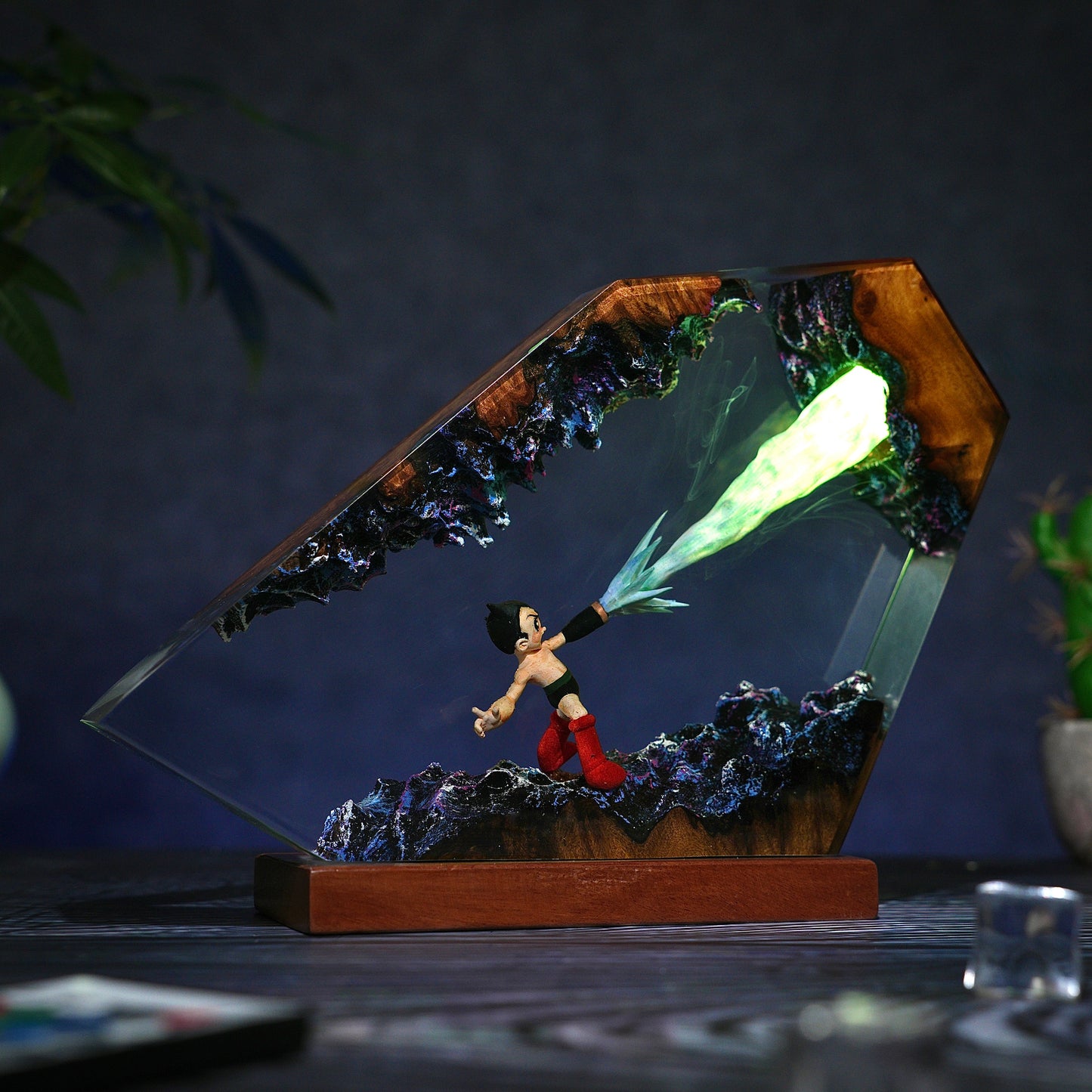 The Atomic Boy: Future Guardian Resin Lamp