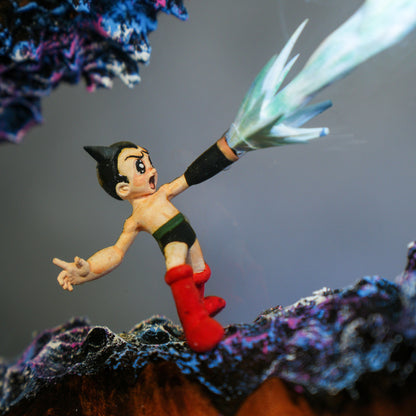The Atomic Boy: Future Guardian Resin Lamp