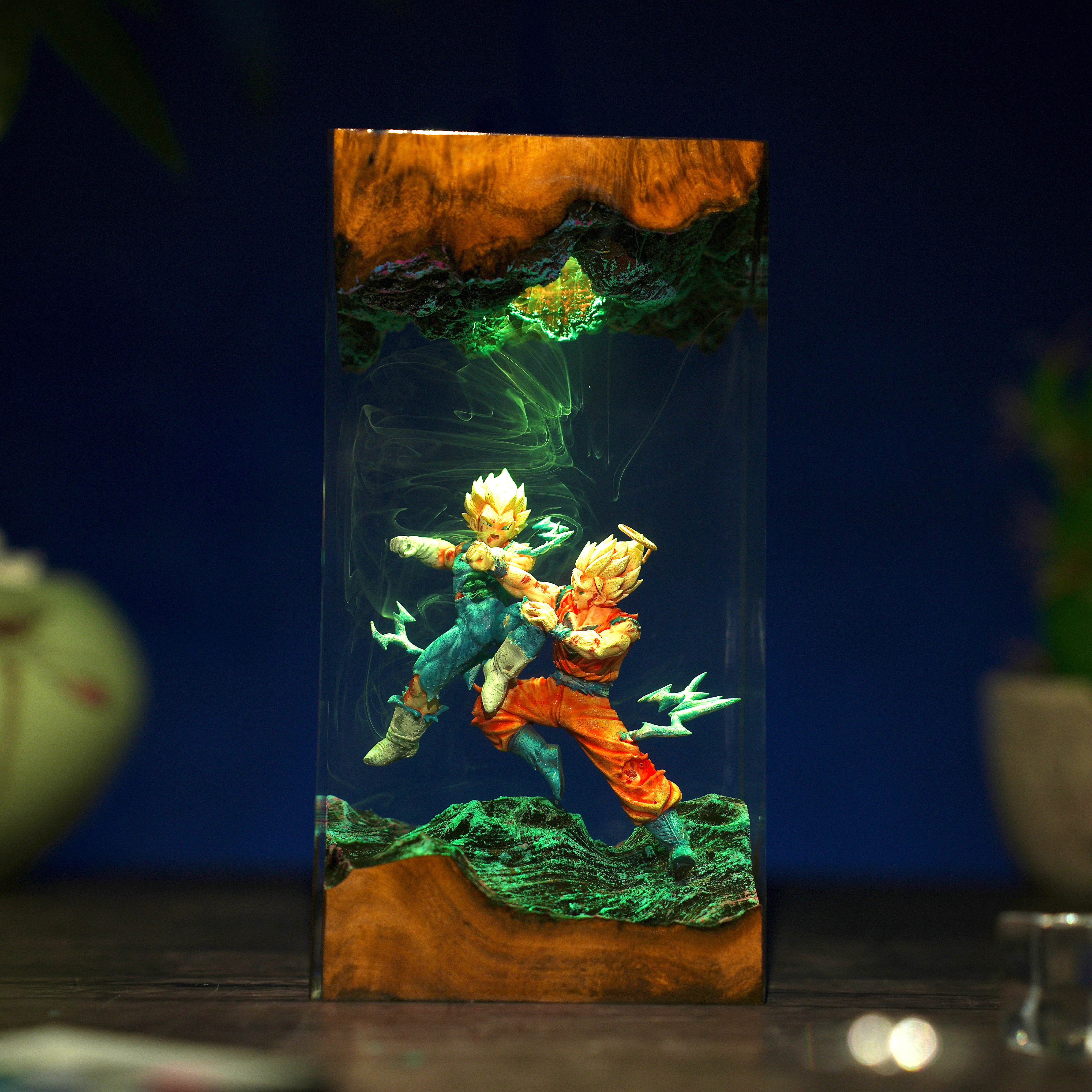 Goku VS Vegeta Resin lamp