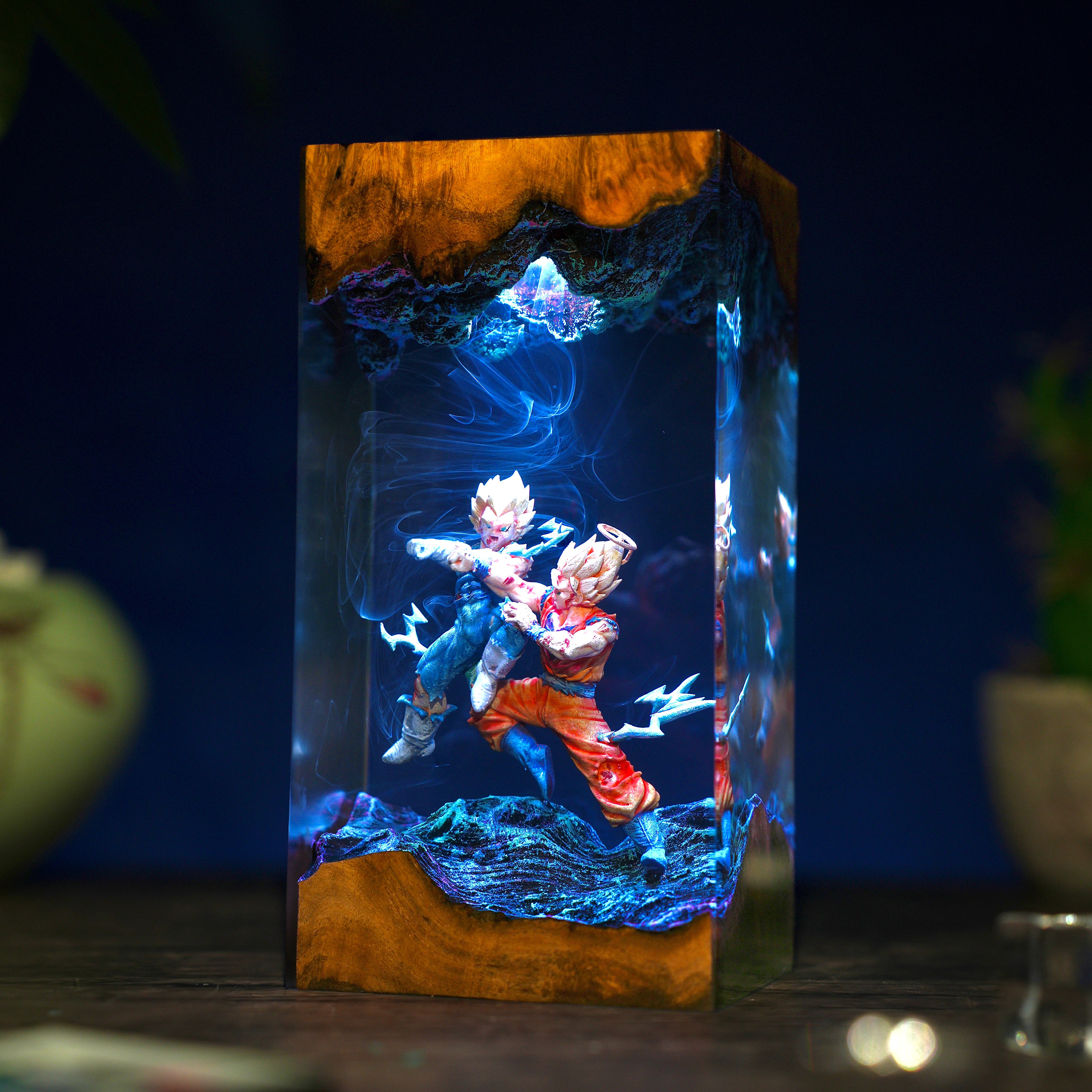 Goku VS Vegeta Resin lamp