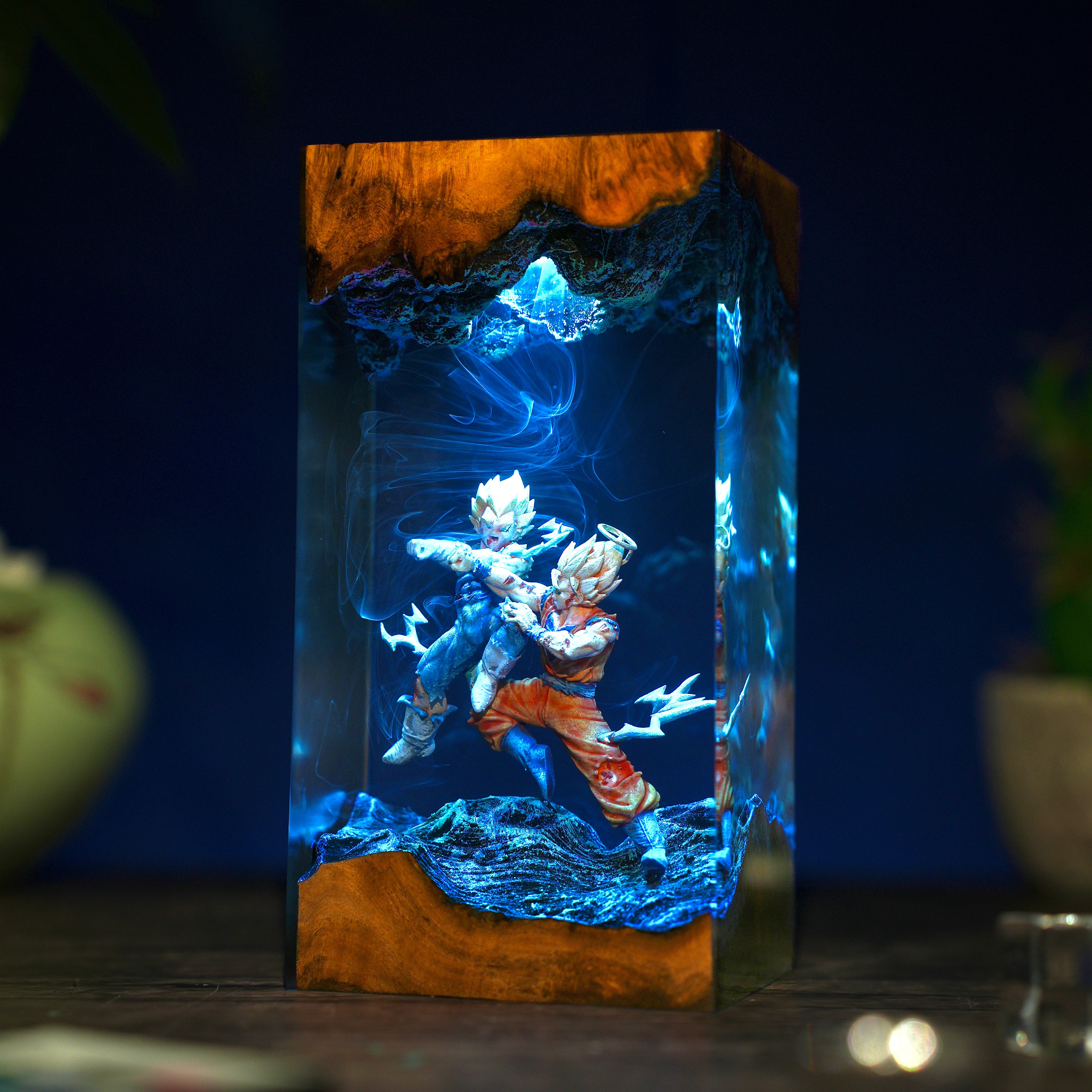 Goku VS Vegeta Resin lamp
