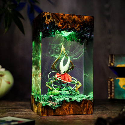 The Princess of Shells: Crimson Spirit Resin Lamp