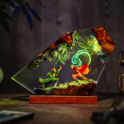 Naruto vs Pain Resin Lamp