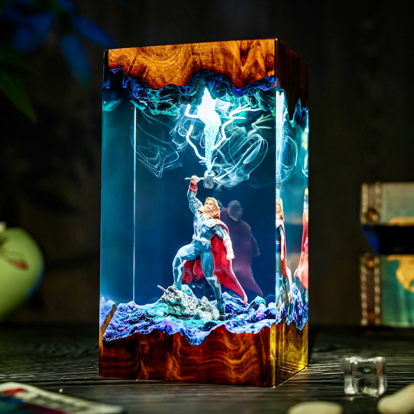 The Asgardian Warrior: Eternal Thunder Resin Lamp