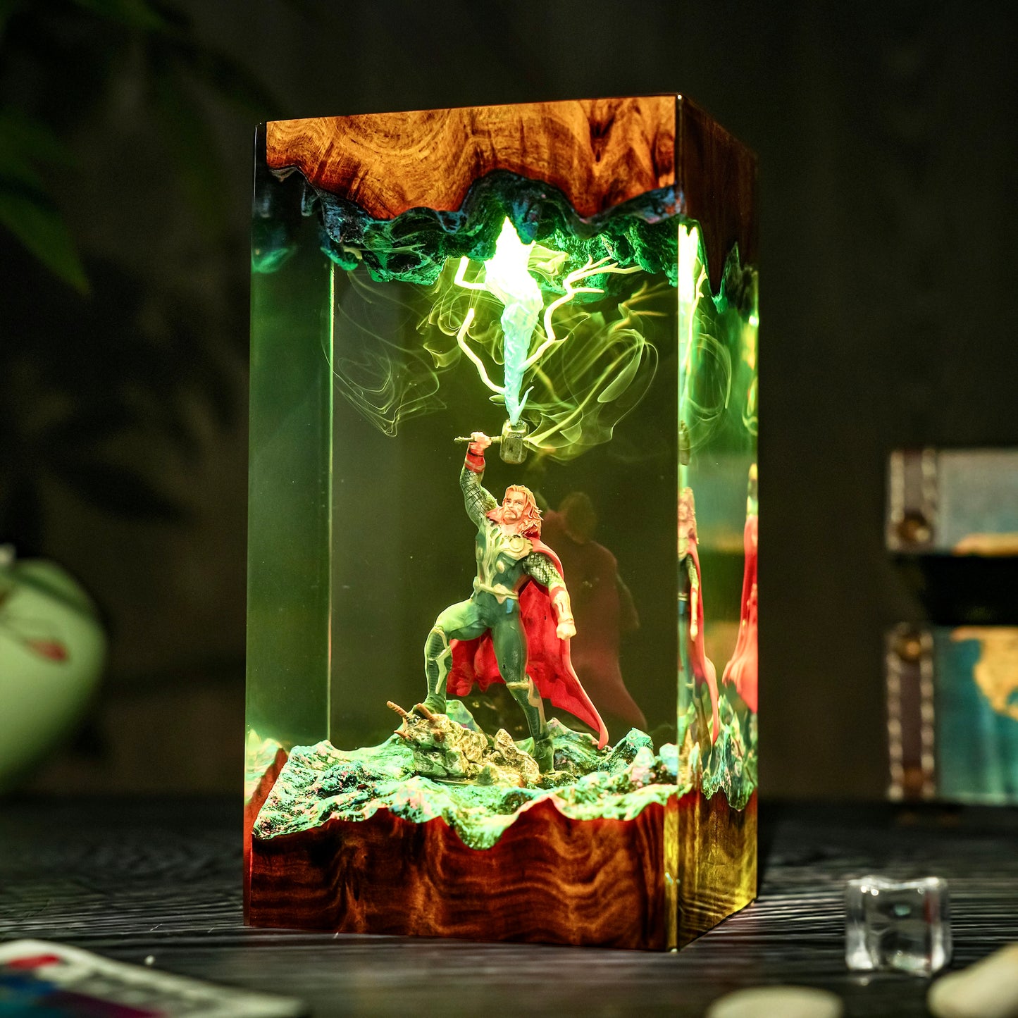 The Asgardian Warrior: Eternal Thunder Resin Lamp