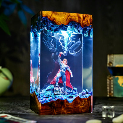 The Asgardian Warrior: Eternal Thunder Resin Lamp