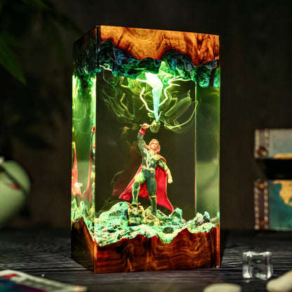 The Asgardian Warrior: Eternal Thunder Resin Lamp