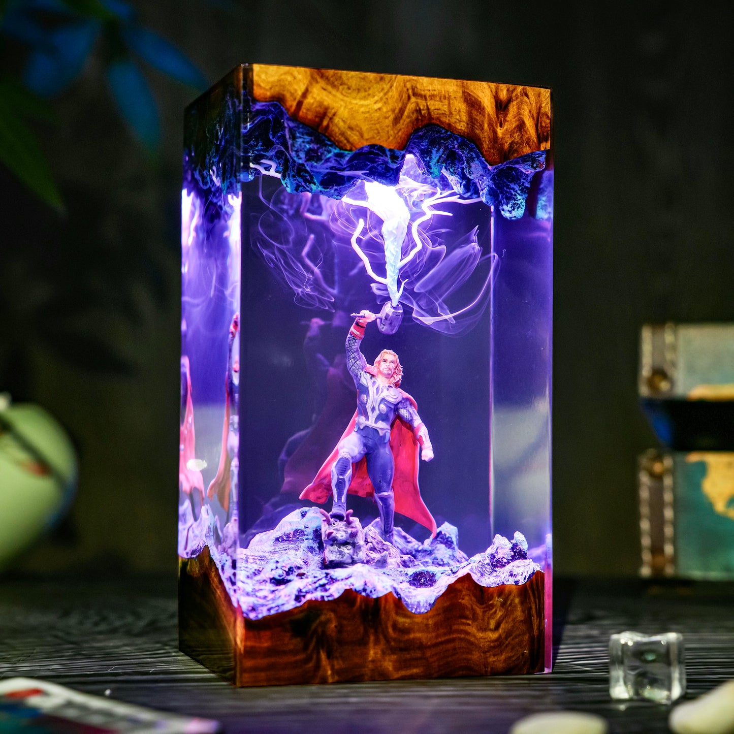 The Asgardian Warrior: Eternal Thunder Resin Lamp
