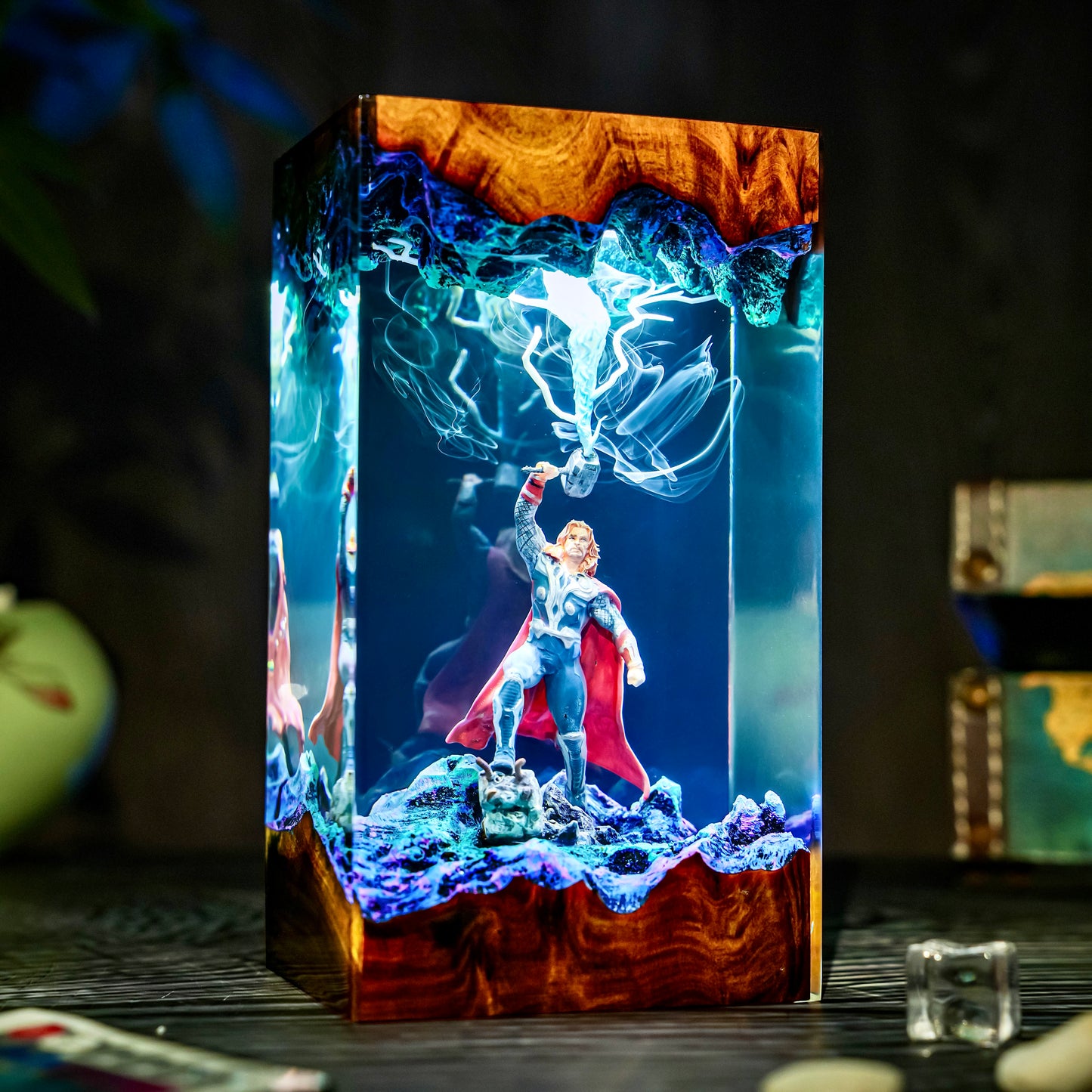 The Asgardian Warrior: Eternal Thunder Resin Lamp