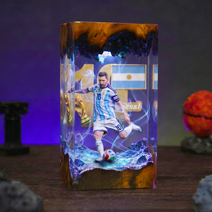 The Best Football Player Resin Lamp