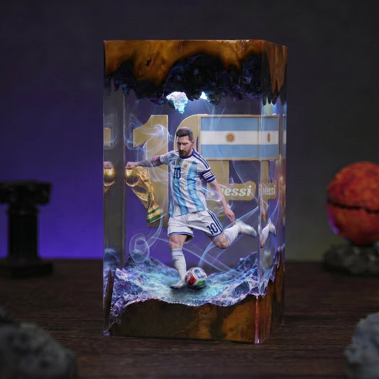 The Best Football Player Resin Lamp