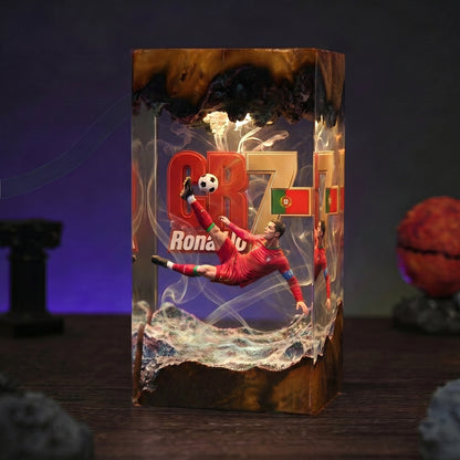 The Best Football Player Resin Lamp