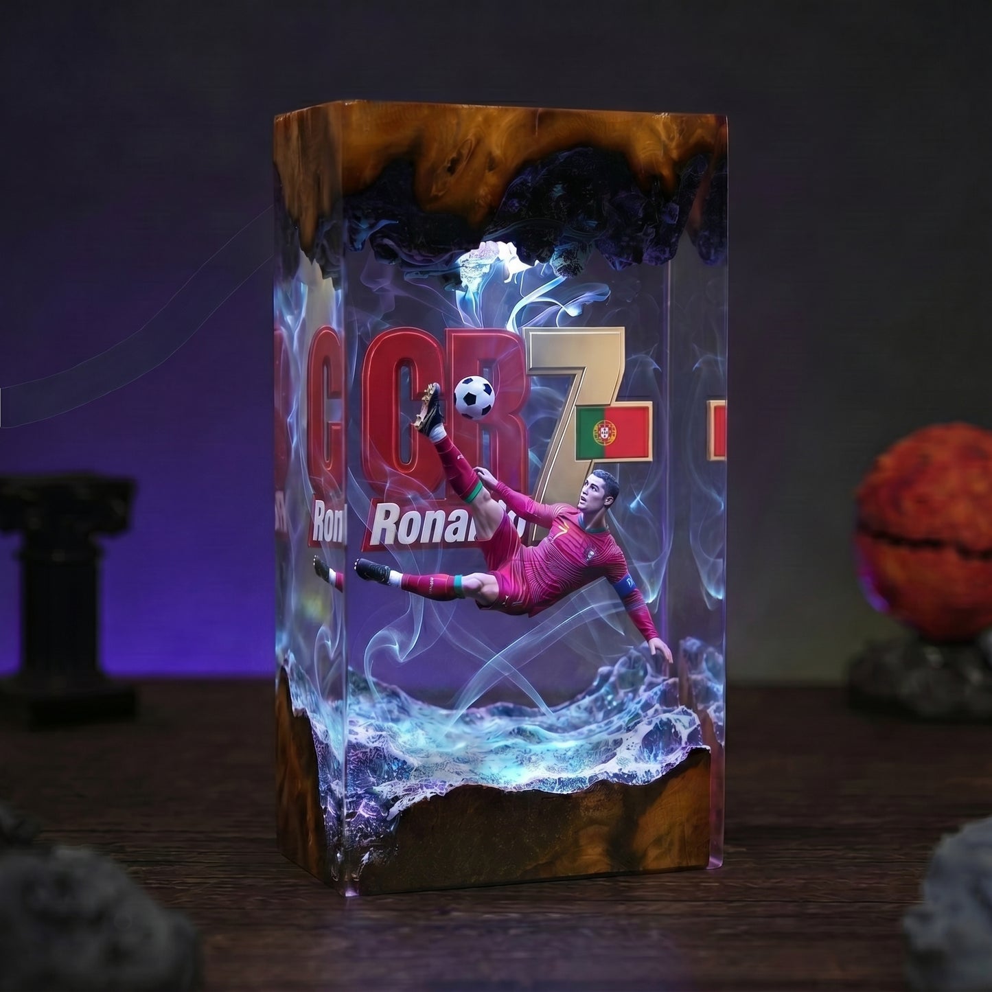 The Best Football Player Resin Lamp