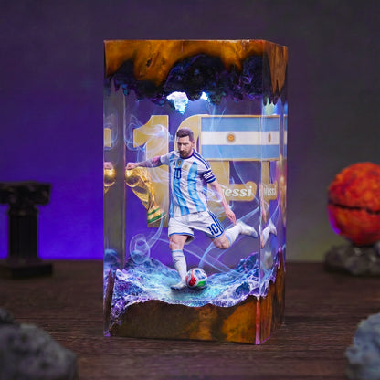 The Best Football Player Resin Lamp