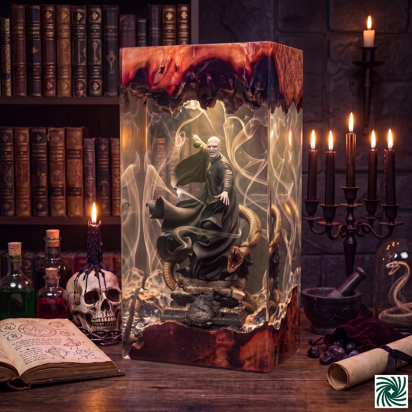 Halloween Resin Lamp